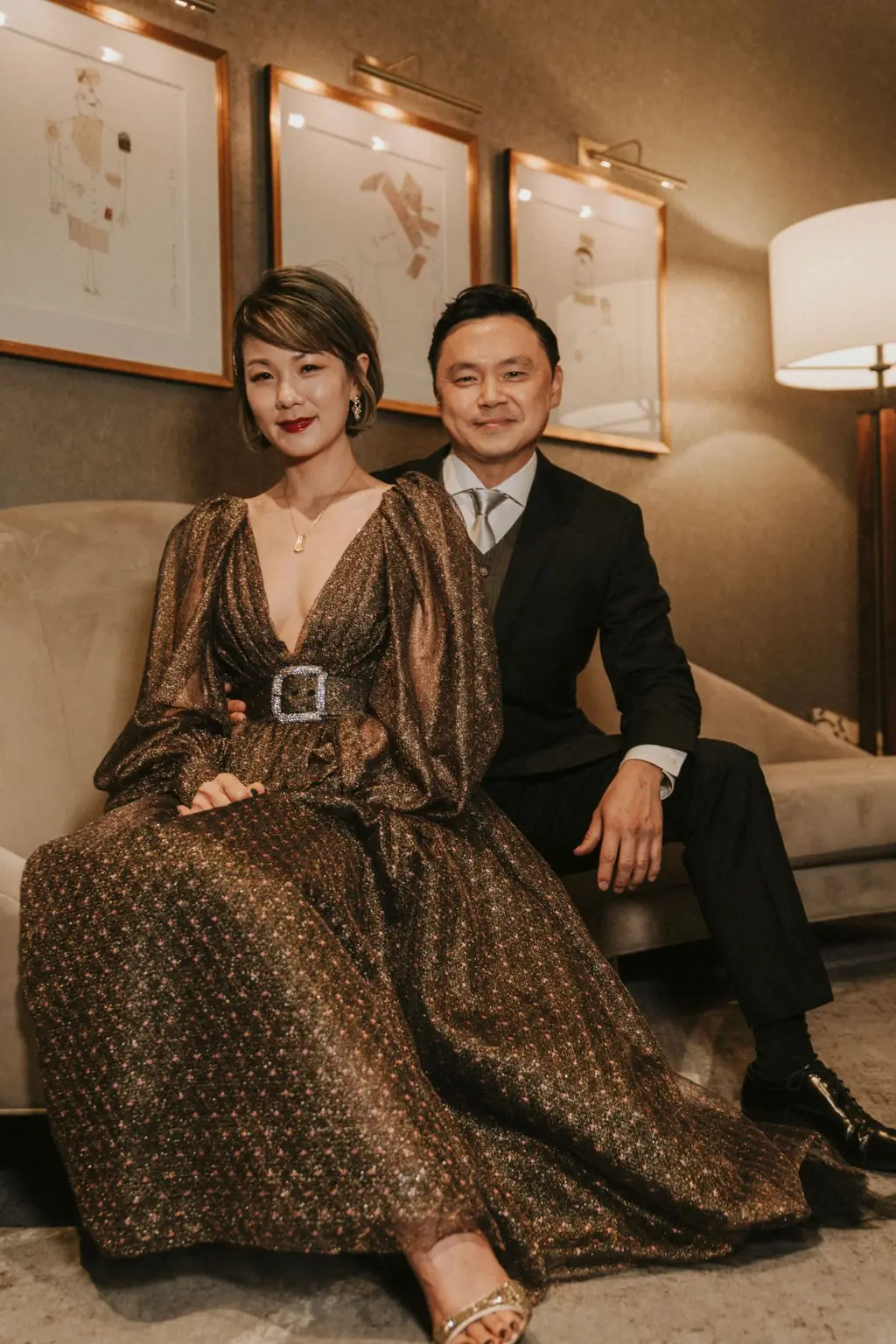 Eric Chen, President, and Ann Sung, Vice President and Creative Director, of Chateau Group USA, seated together