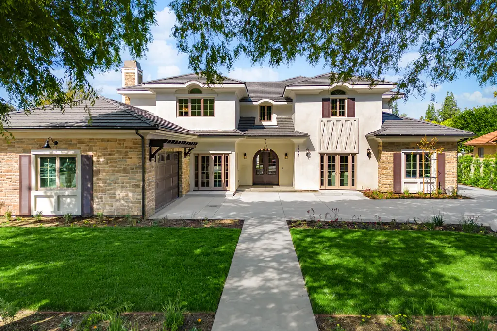 South 10th II, a newly built home with a hand-painted foyer dome, developed by Chateau Group USA