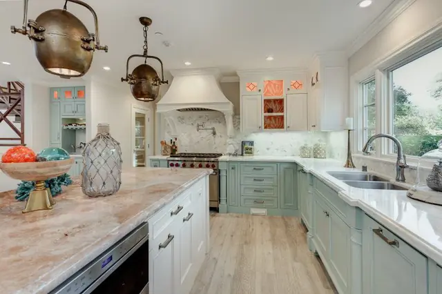 Coronado, a Prairie-style house under construction in Santa Anita Village, Arcadia, by Chateau Group USA